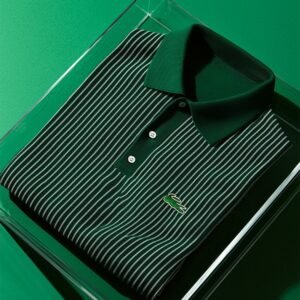 Balltoy Men's Business Casual Striped Button Short Sleeve Shirt