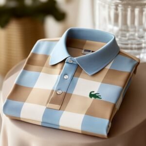 Men's Classic Business Logo Button Short Sleeve